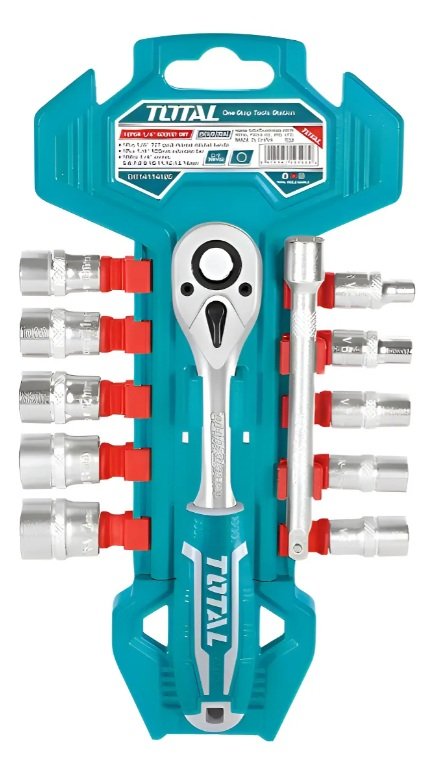 SET LLAVE Y BOCALLAVES 12PCS 1/4 TOTAL THT14114126